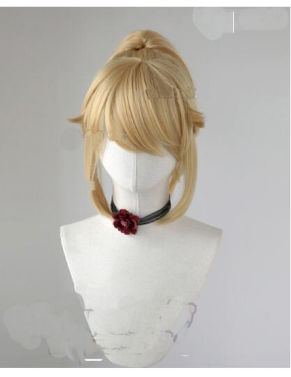 Super Mario Bowsette Kasou blonde cosplay wig