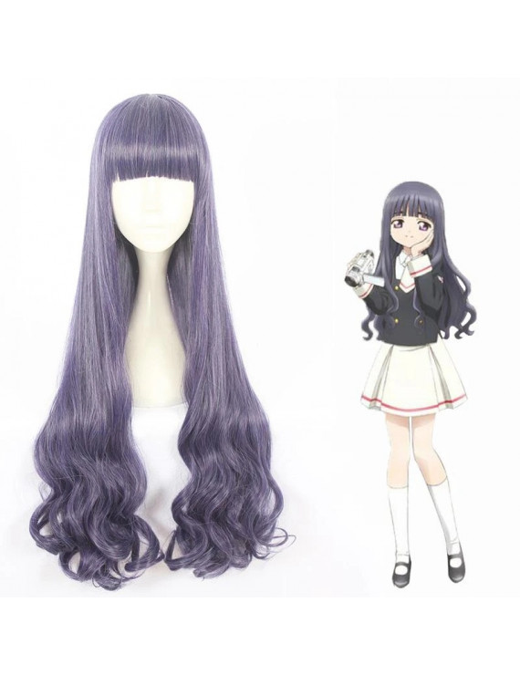 Card Captor Sakura Tomoyo Purple Mixed Cosplay Wig