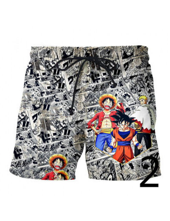 Summer Explosion Of Dragon Ball 3D Printed Shorts