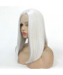 Grey Short Bob Synthetic Hair Lace Front Wig