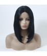 Black Short Straight Bob Synthetic Hair Lace Front Wig