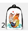 Zootopia Backpacks Canvas School Student Bag