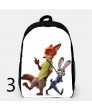 Zootopia Backpacks Canvas School Student Bag