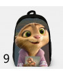 Zootopia Backpacks Canvas School Student Bag