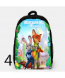 Zootopia Backpacks Canvas School Student Bag