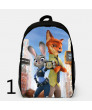 Zootopia Backpacks Canvas School Student Bag