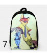 Zootopia Backpacks Canvas School Student Bag