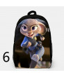 Zootopia Backpacks Canvas School Student Bag