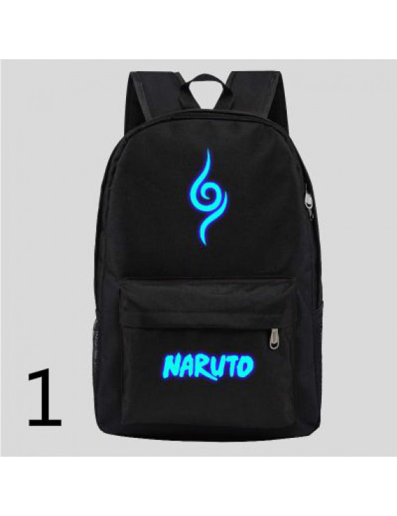 Naruto night light backpack Naruto Sasuke cartoon couple schoolbag