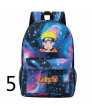 Naruto night light backpack Naruto Sasuke cartoon couple schoolbag