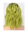 Short Bob Ash Green Synthetic Lace Front Ombre Wig 14 Inch