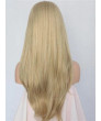 Long Blonde Wavy Synthetic Lace Front Wig with Body Hair