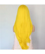 Best Long Yellow Wig Wavy Synthetic Lace Front  Wigs Cosplay Wig