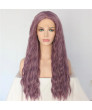 Good Quality Long Wavy Purple Synthetic Lace Front Wigs for Sale