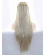 Long Straight Ombre Blonde Synthetic Lace Front Wigs 24 Inch Wig