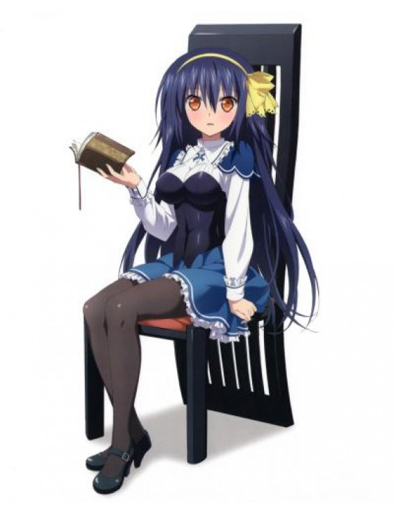 Absolute Duo Tomoe Tachibana Blue Cosplay Wig 100 cm