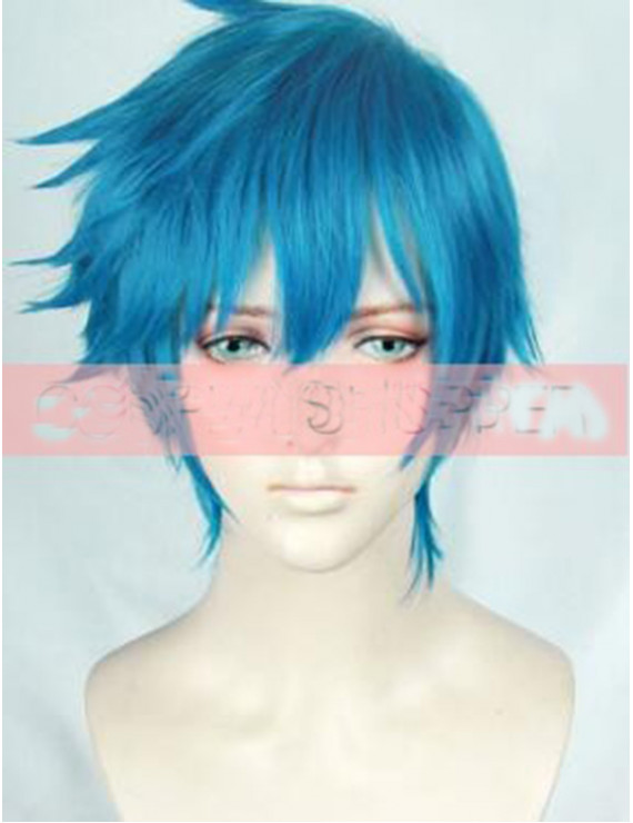 ACCA 13 Territory Inspection Dept Nino Blue Short Cosplay Wig 30 cm