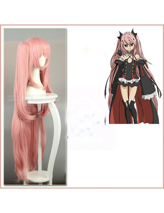 Seraph Of The End Krul Tepes Pink Anime Cosplay Wig 120 cm