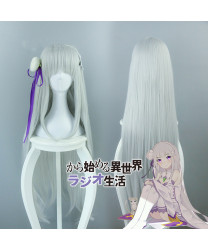 Re Life in a different world from zero Emilia Blue Cosplay Wig 100 cm