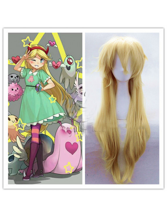 Star vs the Forces of Evil Princess Star Butterfly Cosplay Wig 80 cm