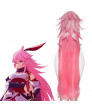 MmiHoYo Yae Sakura Pink Long Cosplay Wig 100 cm
