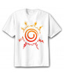 Naruto Uchiha Sasuke Sharingan Logo Cotton Short-Sleeved T-shirt