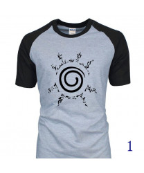 Naruto Konoha Symbol Casual Cotton T-Shirt