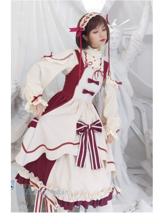 Pretty Cure Snow White Red JSK Daily Sweet Lolita Dress