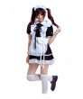 Black White Short sleeve Sweet Costume Maid Dress