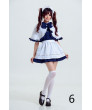 Black White Short sleeve Sweet Costume Maid Dress