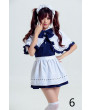 Black White Short sleeve Sweet Costume Maid Dress