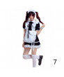 Black White Short sleeve Sweet Costume Maid Dress