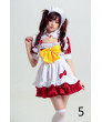 Black White Short sleeve Sweet Costume Maid Dress