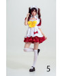 Black White Short sleeve Sweet Costume Maid Dress