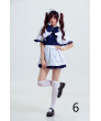 Black White Short sleeve Sweet Costume Maid Dress