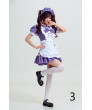 Black White Short sleeve Sweet Costume Maid Dress