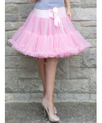 White Sweet Lolita Dress Petticoat Tulle Ruffle Skirt