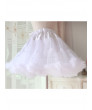 White Sweet Lolita Dress Petticoat Tulle Ruffle Skirt