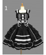 Gothic Lolita Dress Chiffon Lace Bow Princess Dress