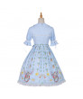 Original Elk OP Sweet Lolita dress Short sleeve printing skirt