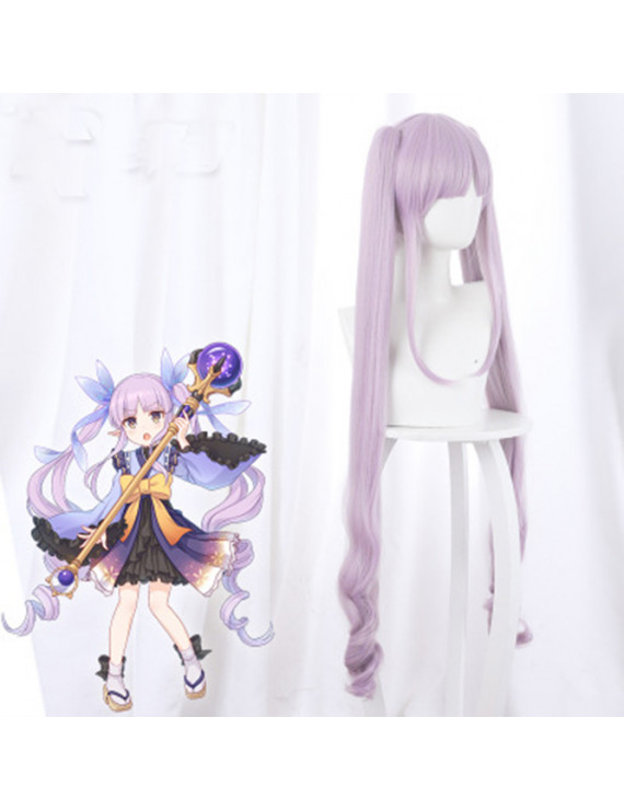 Princess Connect Re Dive Mixed pink purple ponytail game roleplay wig