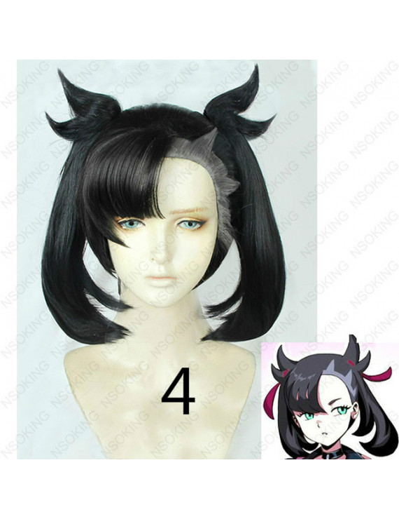 Pokemon Sword Shield Marnie Cosplay Wig