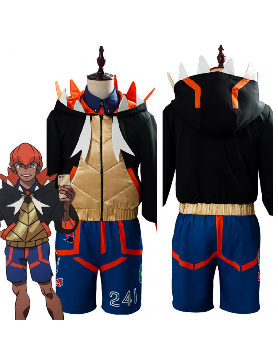 Pokemon Sword Shield Raihan Cosplay Costume Roleplay Costume