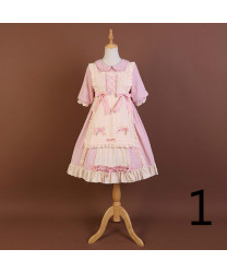 op sweet cream dress cute bow Lolita Dress