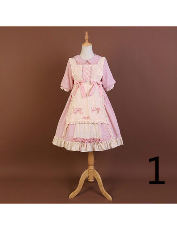 op sweet cream dress cute bow Lolita Dress