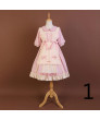 op sweet cream dress cute bow Lolita Dress