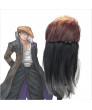 Danganronpa v3 Mondo Owada Cosplay hairwear short Dark Brown Wig