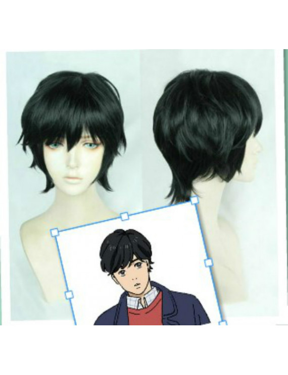 Banana Fish Eiji Okumura Short Black Cosplay Wig