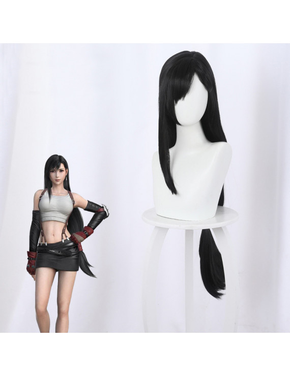 Final FantasyVII Tifa Lockhart Black 80cm Cosplay Wig