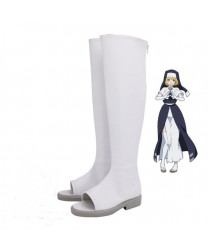 Fire Force Iris White Cosplay Boots